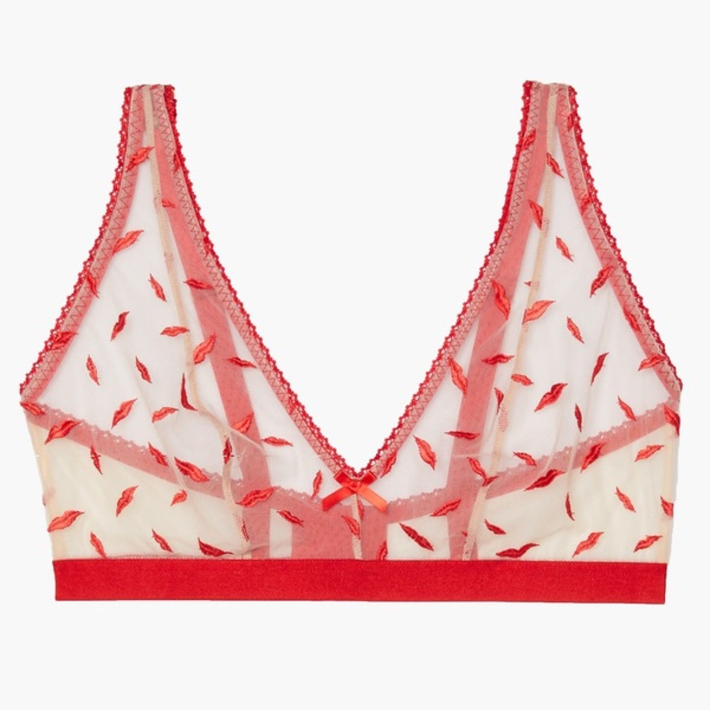 SavageXFenty Goji Berry Lips Bralette